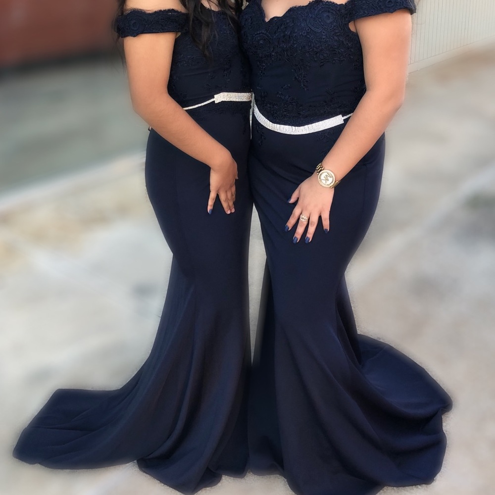Navy blue dress